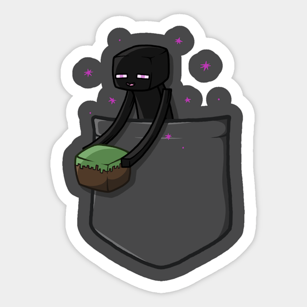 Little Pocket Enderman - Minecraft - Sticker