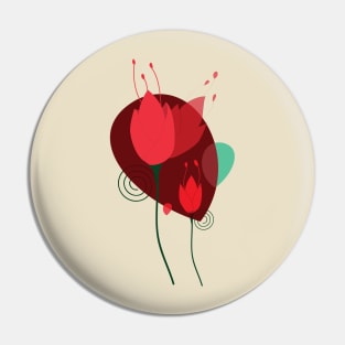 Minimal flowers art Pin