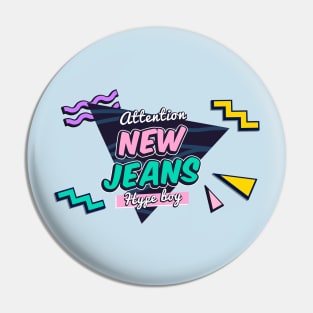 New Jeans retro attention hype boy text | Morcaworks Pin