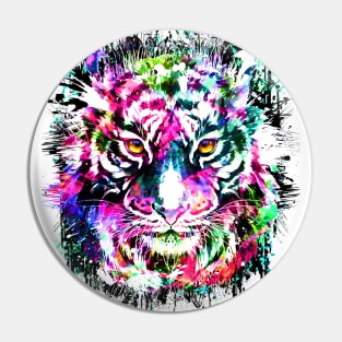 Colorful Tiger - Siberian Tiger Head Pin