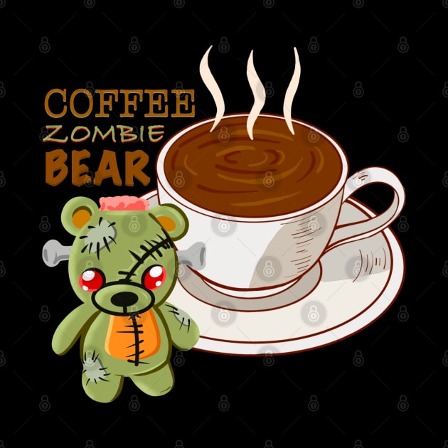 Coffee zombie bear by Arnond