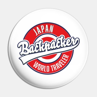 Japan backpacker world traveler Pin