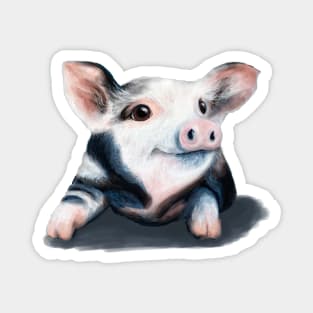 Cute Spotted Pig Magnet