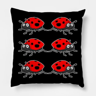 Funny Ladybug Insects Pillow