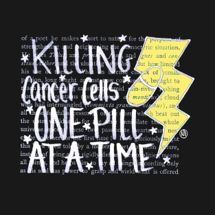 Killing Cancer - white design w/light yellow T-Shirt