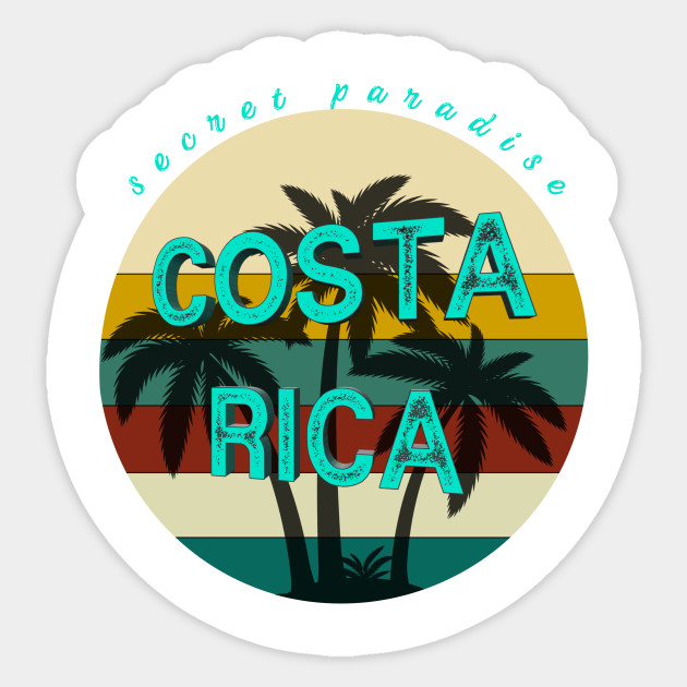 Costa Rica Pura Vida Costa Rica Sticker Teepublic