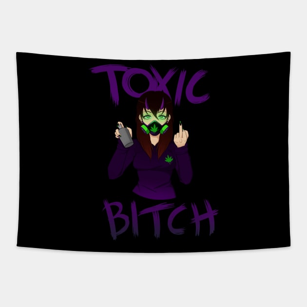 Toxic B!tch Tapestry by VortexCat