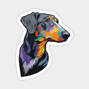 Greyhound Dog Art Magnet