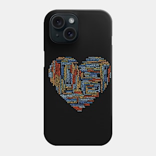 Pilates love, heart Phone Case