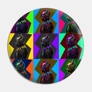 Rainbow panthers Pin