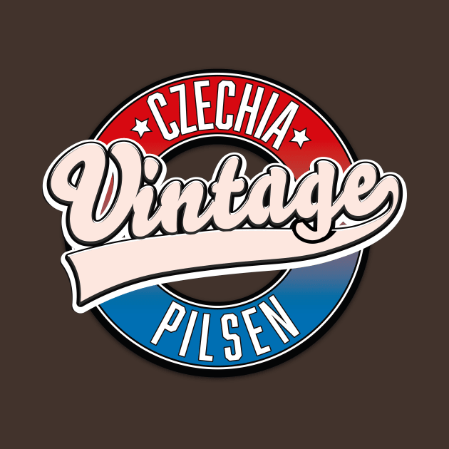 pilsen czechia vintage logo by nickemporium1