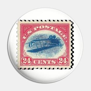 INVERTED JENNY STAMP Pin