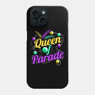 Queen Of Parade Logo For Mardi Gras Phone Case