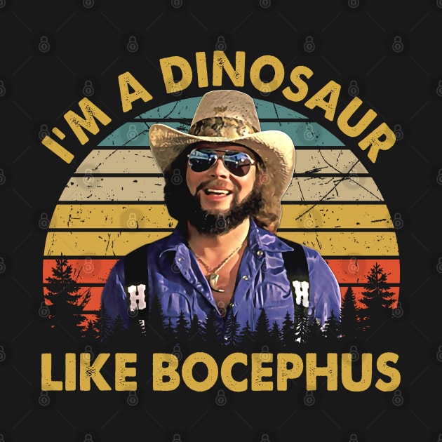 I'm A Dinosaur Like Bocephus Hank Jr by EdwinCrawfordStore