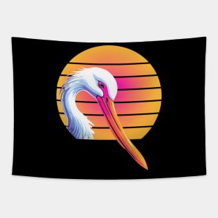 cool stork aesthetic Bird Lovers enthusiast hiking Tapestry