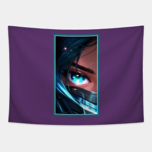 Anime Girl Eye | Quality Anime Artwork | Anime Aesthetic | Manga Anime Art Tapestry