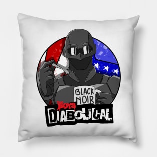 black noir the boys diabolical Pillow