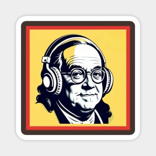 Benjamin Franklin Music Genius Art Magnet