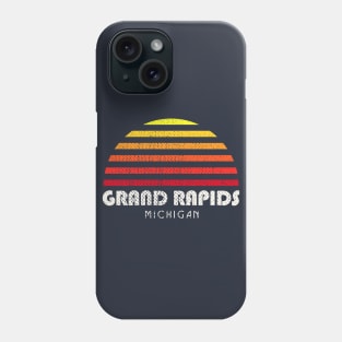 Grand Rapids Michigan Retro Sunset Phone Case