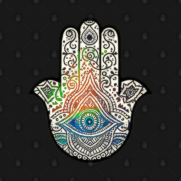 HAMSA Jewish amulet against bad luck by Gold Turtle Lina