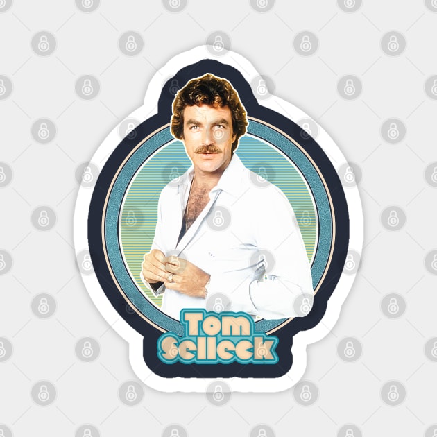 Tom Selleck /// Retro Aesthetic Design Magnet by DankFutura