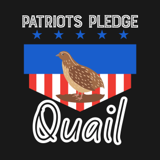 Patriots USA Pledge Quail American T-Shirt