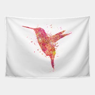 Hummingbird Birds Wild Forest Nature World Earth Free Flight Watercolor Tapestry