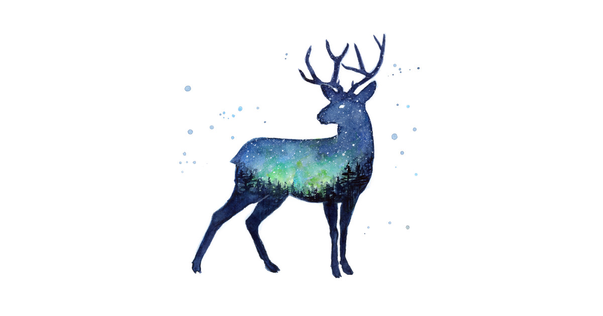 Reindeer With Galaxy Reindeer Phone Case Teepublic