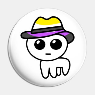 Yippee Cool Hat (Nonbinary) Pin