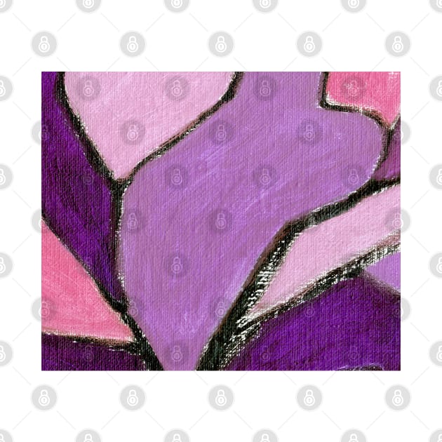 Abstract Painting 2c6 Fandango Fuchsia Lavender by Go Abstract Art