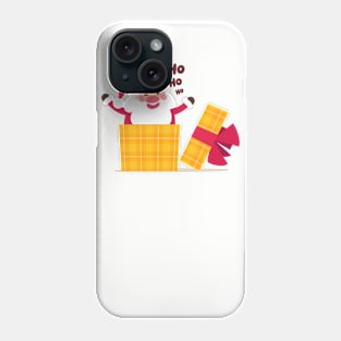 santa in gift box Phone Case