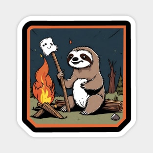 Campfire sloth Magnet