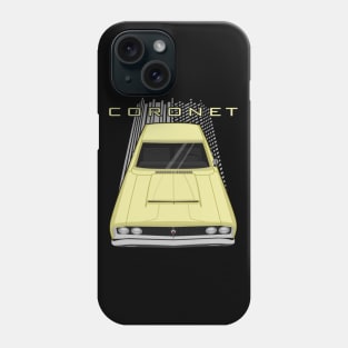 Dodge Coronet 1968 - yellow Phone Case