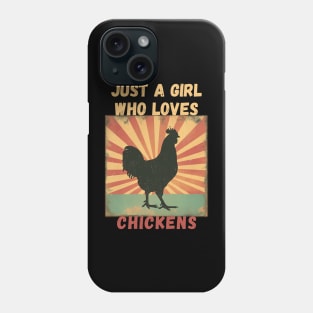 Just a Girl Who Loves Chickens Phone Case