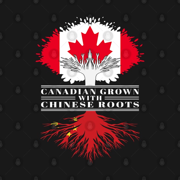 Canadian Grown With Chinese Roots canada China Flag Tree by BramCrye