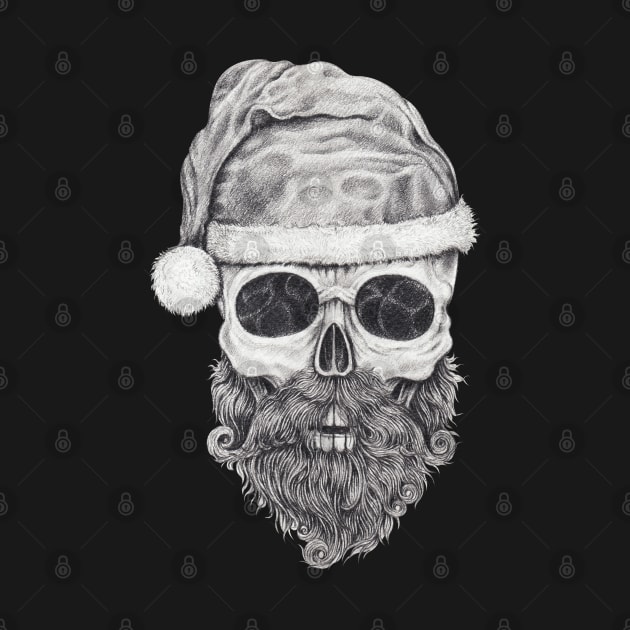 Santa claus skeleton. by Jiewsurreal