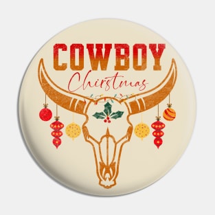 Cowboy Christmas Pin