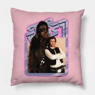 Smugglers (pink starfield, original border) Pillow