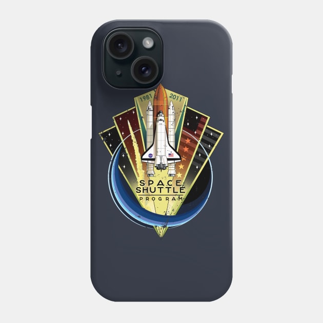 NASA Space Shuttle Commemorative Patch - Vintage Distressed Phone Case by Blake Dumesnil Designs