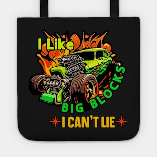 vintage girls just wanna have funding for scientific research ,Hot Rod, I Like Big Blocks Tote