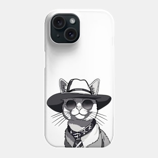 Noir Whisker Sleuth Phone Case