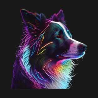 Neon Border Collie T-Shirt