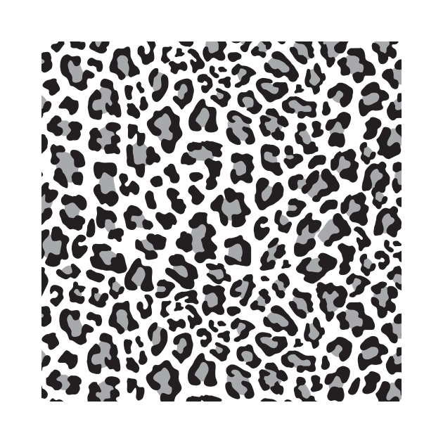 Grey Leopard Print by epiclovedesigns