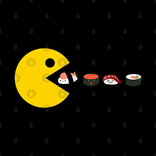 Pac man and sushi by Morishasha