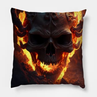 Skeleton face Pillow