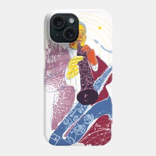 Coltrane's jazz galaxy Phone Case