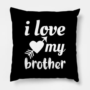 I Love My Brother Pillow