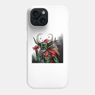 magnificent krampus the santa claus of the death Phone Case