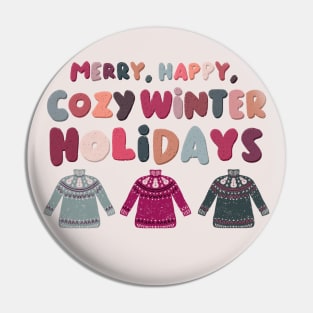 Inclusive Winter Holiday Pin