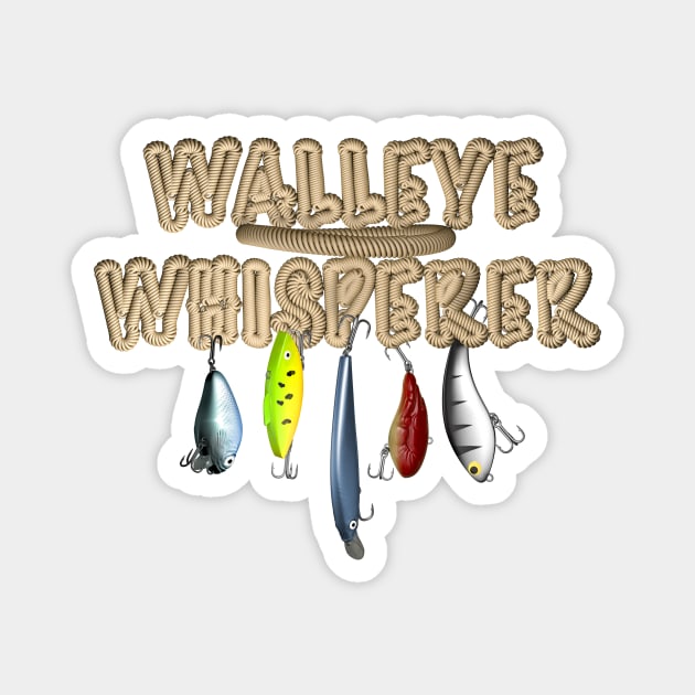 Walleye Fishing Walleye Whisperer Fishing Lure T-Shirt